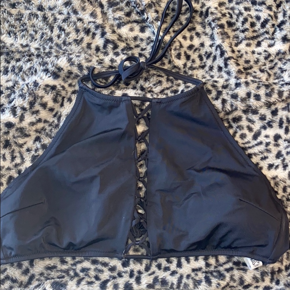 High-Neck Bikini Top - L